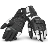 SHUA RANGER PRO Moto Luvas Preto Branco